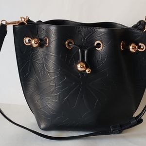 Sophia Webster Black Butterfly Leather Handbag
